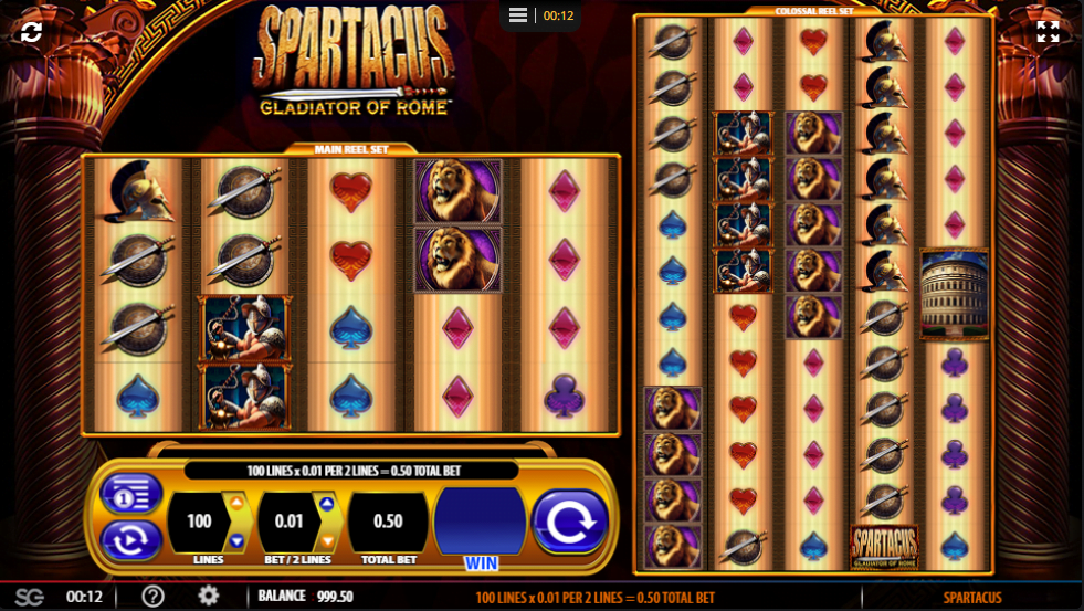 Spartacus Machine Review 